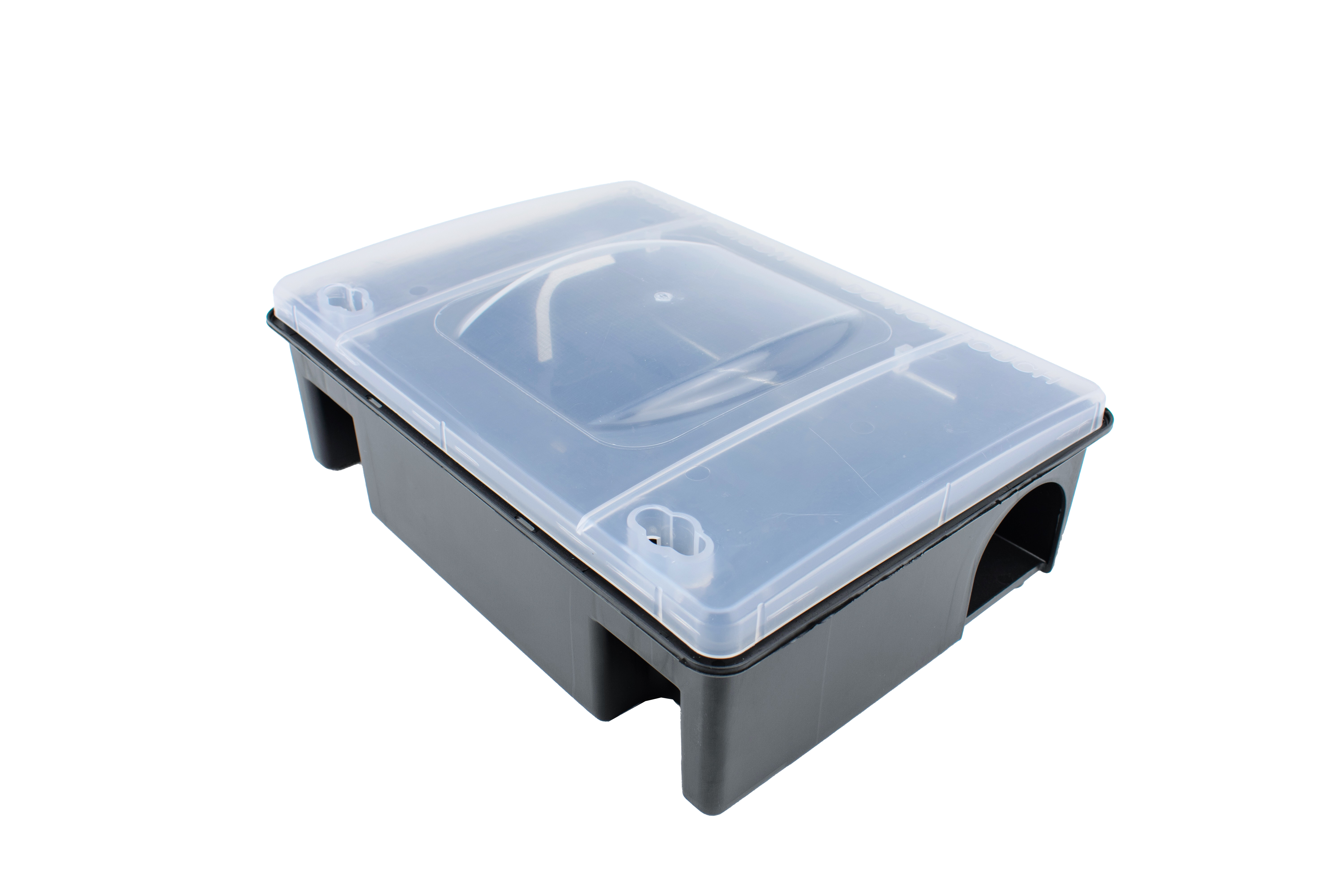 Depot til EUR palle mod Rotter, sort med transparent låg