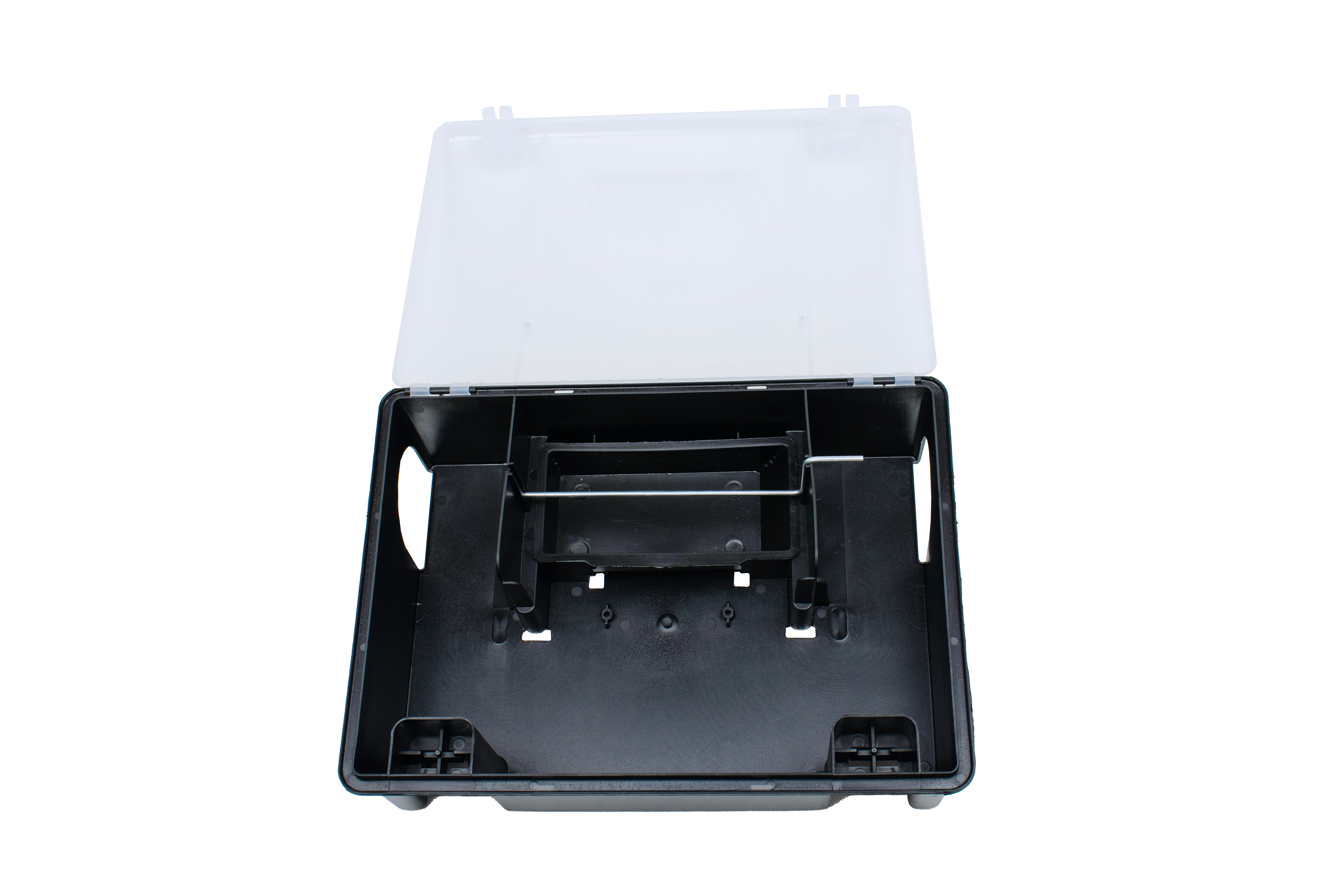 Depot til EUR palle mod Rotter, sort med transparent låg