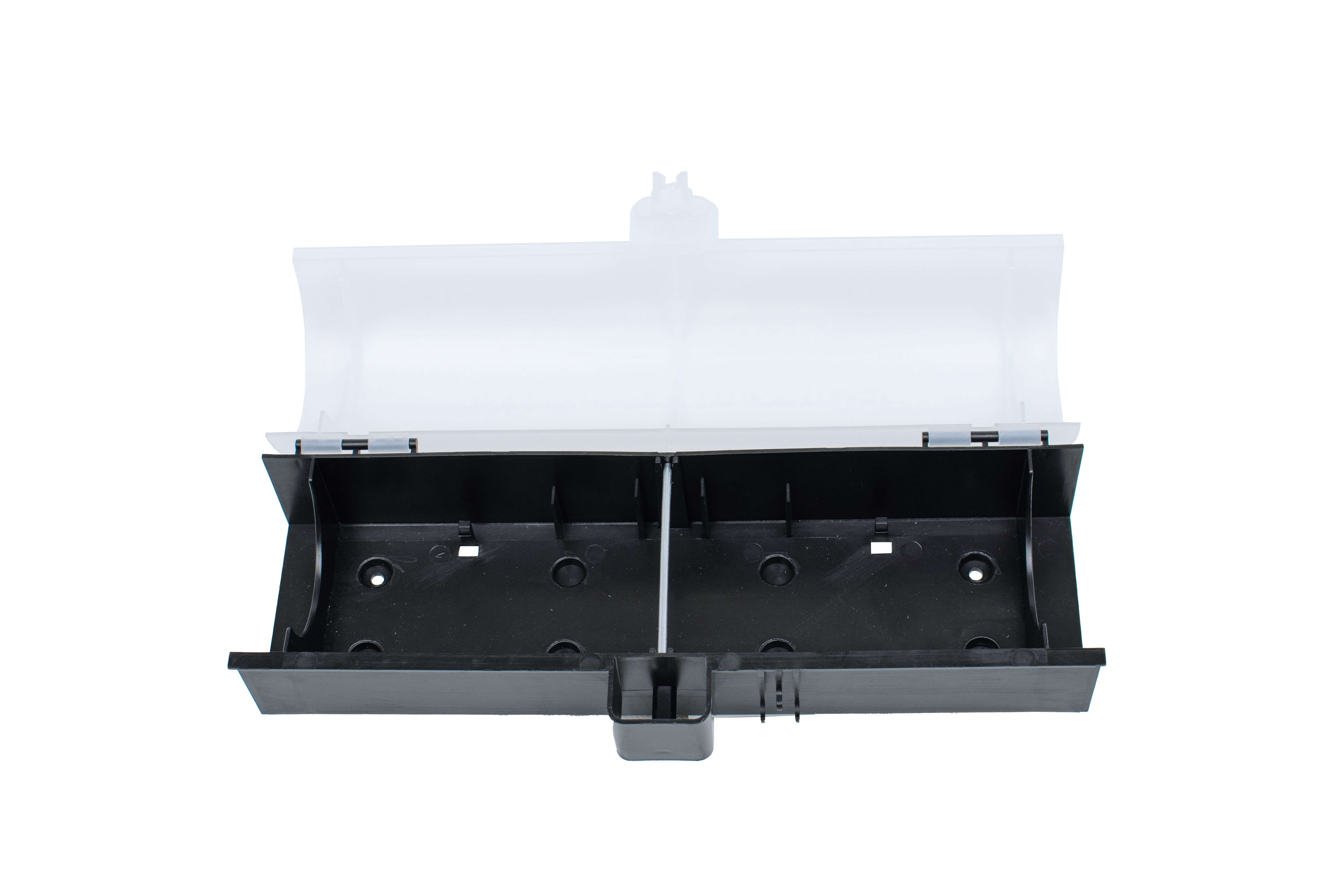 Multifunktionelt depot mod Rotte, sort med transparent låg