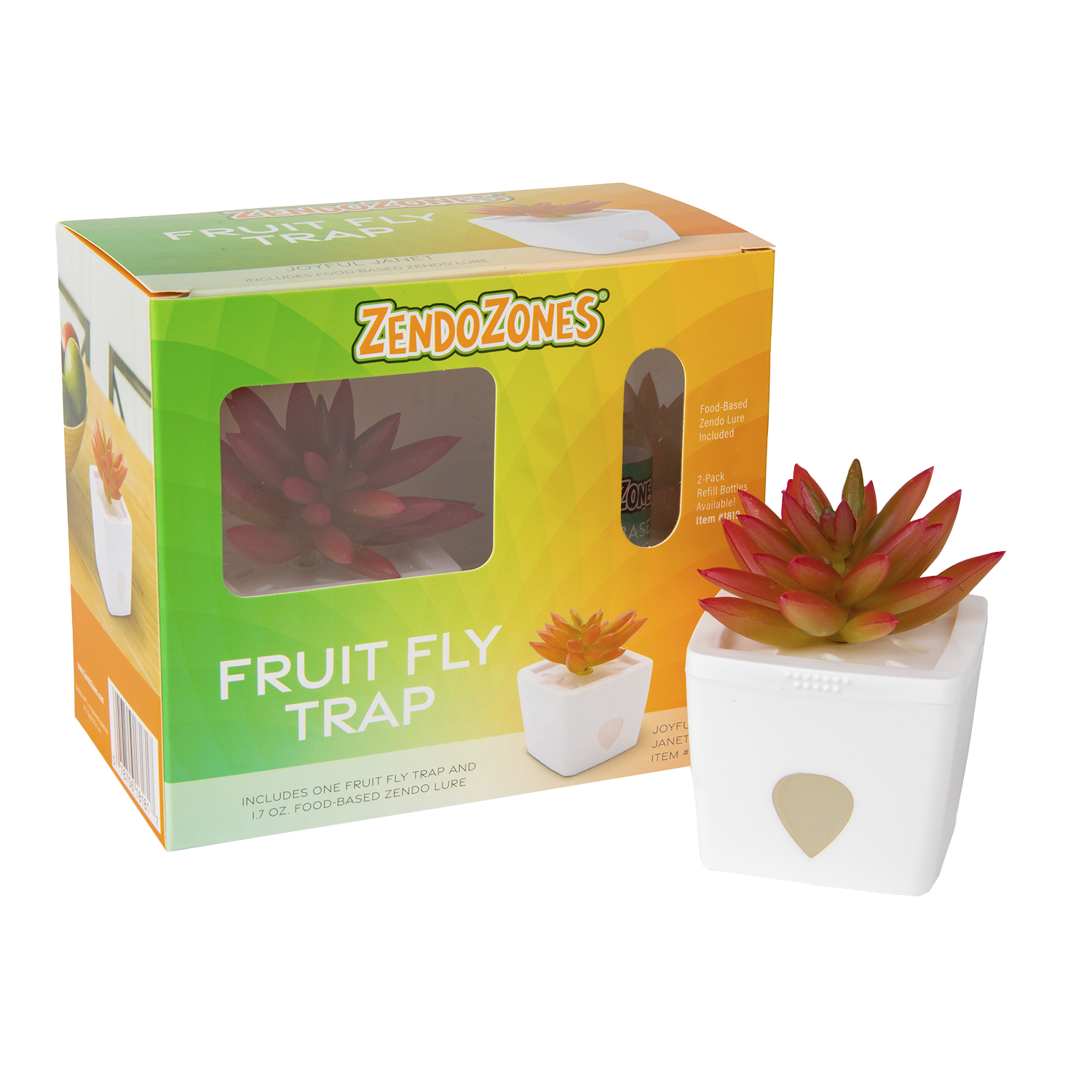 ZendoZones® Bananfluefælde, Joyful Janet, hvid