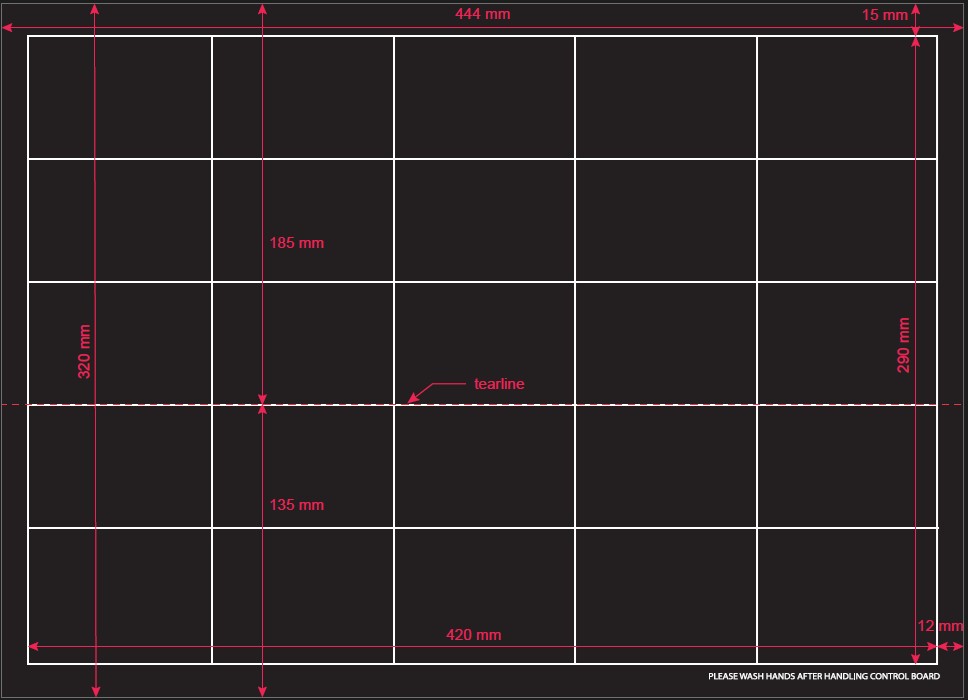Limplade til Insect-O-Cutor IND 35