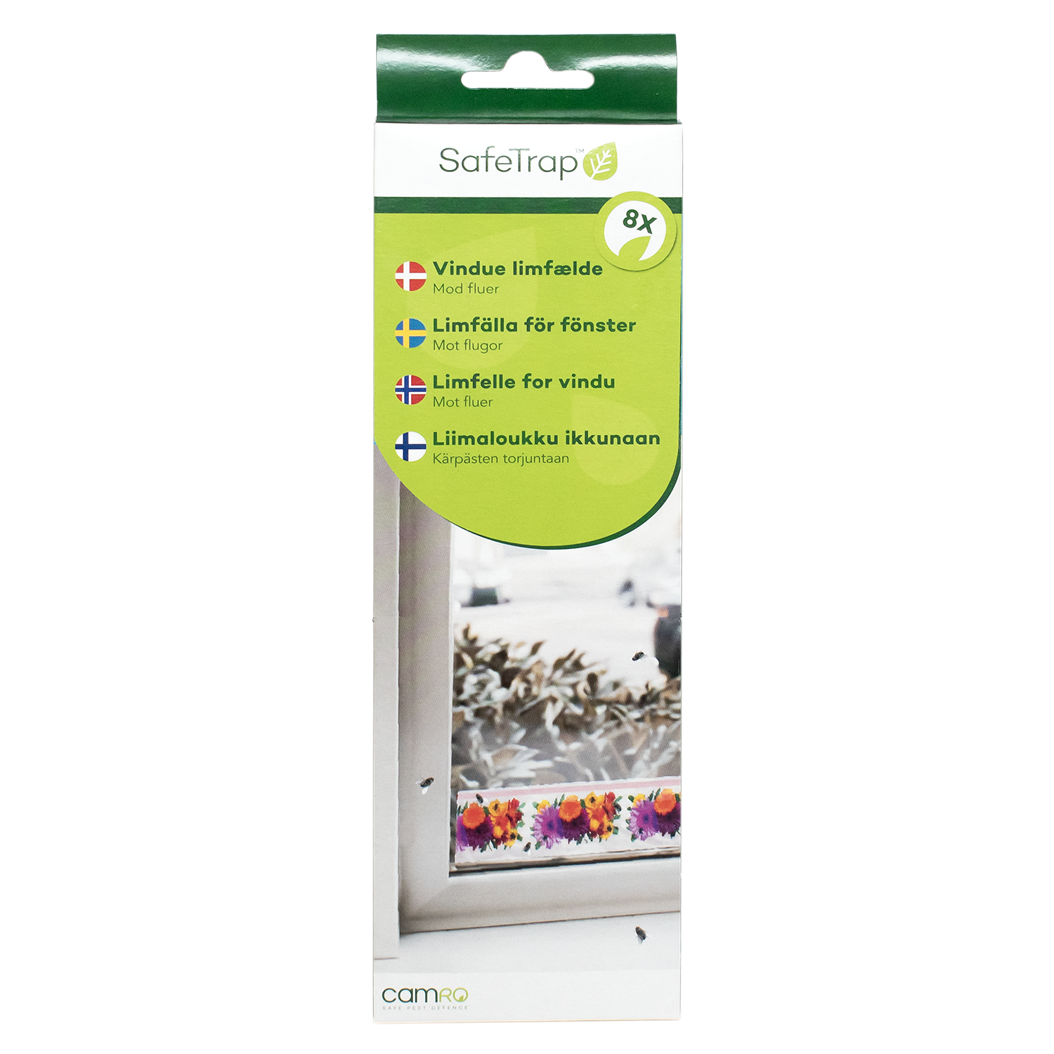 SafeTrap Vinduesfælde Mod Fluer (x8)